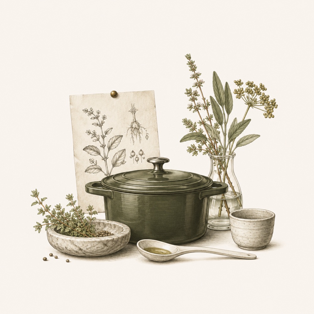 Illustration of kitchen and test kitchen